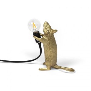 Seletti – Mouse Lamp Gold Step 15230